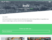 Tablet Screenshot of bvdv.nl